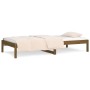 Sofá cama de madera maciza de pino marrón miel 90x190 cm de vidaXL, Camas y somieres - Ref: Foro24-820425, Precio: 77,71 €, D...