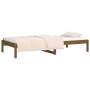 Sofá cama de madera maciza de pino marrón miel 90x190 cm de vidaXL, Camas y somieres - Ref: Foro24-820425, Precio: 77,71 €, D...