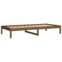 Sofá cama de madera maciza de pino marrón miel 90x190 cm de vidaXL, Camas y somieres - Ref: Foro24-820425, Precio: 77,71 €, D...