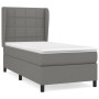 Box spring bed with dark gray fabric mattress 90x190 cm by vidaXL, Beds and slatted bases - Ref: Foro24-3127926, Price: 382,0...