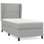 Cama box spring con colchón tela gris claro 100x200 cm de vidaXL, Camas y somieres - Ref: Foro24-3127861, Precio: 366,47 €, D...