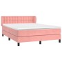 Boxspringbett mit rosa Samtmatratze 140x200 cm von vidaXL, Betten und Lattenroste - Ref: Foro24-3127738, Preis: 441,29 €, Rab...