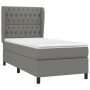 Box spring bed with dark gray fabric mattress 100x200 cm by vidaXL, Beds and slatted bases - Ref: Foro24-3128182, Price: 377,...