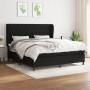 Box spring bed with black fabric mattress 160x200 cm by vidaXL, Beds and slatted bases - Ref: Foro24-3128215, Price: 641,36 €...