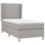 Cama box spring con colchón tela gris claro 90x200 cm de vidaXL, Camas y somieres - Ref: Foro24-3128333, Precio: 370,32 €, De...