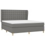 Box spring bed with dark gray fabric mattress 180x200 cm by vidaXL, Beds and slatted bases - Ref: Foro24-3128862, Price: 642,...