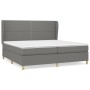 Box spring bed with dark gray fabric mattress 200x200 cm by vidaXL, Beds and slatted bases - Ref: Foro24-3128470, Price: 589,...