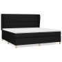 Box spring bed with black fabric mattress 200x200 cm by vidaXL, Beds and slatted bases - Ref: Foro24-3128791, Price: 725,36 €...