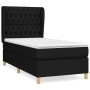 Cama box spring con colchón tela negro 90x200 cm de vidaXL, Camas y somieres - Ref: Foro24-3128735, Precio: 383,47 €, Descuen...