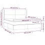 Boxspringbett mit hellgrauer Stoffmatratze 160x200 cm von vidaXL, Betten und Lattenroste - Ref: Foro24-3128373, Preis: 542,44...