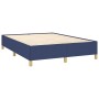 Cama box spring con colchón tela azul 140x200 cm de vidaXL, Camas y somieres - Ref: Foro24-3128611, Precio: 523,26 €, Descuen...