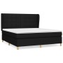 Cama box spring con colchón tela negro 180x200 cm de vidaXL, Camas y somieres - Ref: Foro24-3128543, Precio: 621,40 €, Descue...