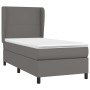 Cama box spring con colchón cuero sintético gris 80x200 cm de vidaXL, Camas y somieres - Ref: Foro24-3128881, Precio: 349,65 ...