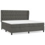 Cama box spring con colchón terciopelo gris oscuro 200x200 cm de vidaXL, Camas y somieres - Ref: Foro24-3129412, Precio: 696,...