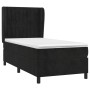 Cama box spring con colchón terciopelo negro 90x200 cm de vidaXL, Camas y somieres - Ref: Foro24-3129311, Precio: 353,14 €, D...