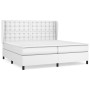 Cama box spring con colchón cuero sintético blanco 200x200 cm de vidaXL, Camas y somieres - Ref: Foro24-3129052, Precio: 711,...