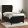 Cama box spring con colchón terciopelo negro 80x200 cm de vidaXL, Camas y somieres - Ref: Foro24-3129359, Precio: 327,99 €, D...