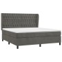 Cama box spring con colchón terciopelo gris oscuro 180x200 cm de vidaXL, Camas y somieres - Ref: Foro24-3129406, Precio: 652,...