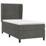 Cama box spring con colchón terciopelo gris oscuro 90x190 cm de vidaXL, Camas y somieres - Ref: Foro24-3129304, Precio: 351,8...