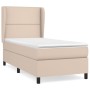 Cama box spring con colchón cuero sintético capuchino 100x200cm de vidaXL, Camas y somieres - Ref: Foro24-3128960, Precio: 40...