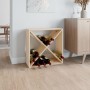 Solid pine wood wine rack 62x25x62 cm by vidaXL, Wine and liquor cabinets - Ref: Foro24-821759, Price: 45,90 €, Discount: %