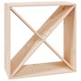 Solid pine wood wine rack 62x25x62 cm by vidaXL, Wine and liquor cabinets - Ref: Foro24-821759, Price: 45,90 €, Discount: %