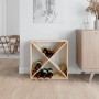 Solid pine wood wine rack 62x25x62 cm by vidaXL, Wine and liquor cabinets - Ref: Foro24-821759, Price: 45,90 €, Discount: %