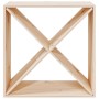 Solid pine wood wine rack 62x25x62 cm by vidaXL, Wine and liquor cabinets - Ref: Foro24-821759, Price: 45,90 €, Discount: %