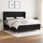 Box spring bed with black fabric mattress 180x200 cm by vidaXL, Beds and slatted bases - Ref: Foro24-3128383, Price: 648,28 €...