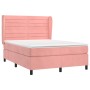 Boxspringbett mit rosa Samtmatratze 140x200 cm von vidaXL, Betten und Lattenroste - Ref: Foro24-3129278, Preis: 547,68 €, Rab...