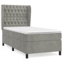 Boxspringbett mit hellgrauer Samtmatratze 80x200 cm von vidaXL, Betten und Lattenroste - Ref: Foro24-3129357, Preis: 350,51 €...