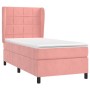 Cama box spring con colchón terciopelo rosa 90x190 cm de vidaXL, Camas y somieres - Ref: Foro24-3129188, Precio: 366,52 €, De...