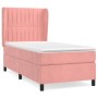 Cama box spring con colchón terciopelo rosa 100x200 cm de vidaXL, Camas y somieres - Ref: Foro24-3129320, Precio: 380,19 €, D...