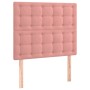 Box spring bed with pink velvet mattress 90x200 cm by vidaXL, Beds and slatted bases - Ref: Foro24-3129434, Price: 351,99 €, ...