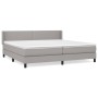 Cama box spring con colchón tela gris claro 200x200 cm de vidaXL, Camas y somieres - Ref: Foro24-3129657, Precio: 594,17 €, D...