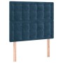 Cama box spring con colchón terciopelo azul oscuro 90x200 cm de vidaXL, Camas y somieres - Ref: Foro24-3129433, Precio: 371,9...