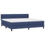 Cama box spring con colchón tela azul 200x200 cm de vidaXL, Camas y somieres - Ref: Foro24-3129983, Precio: 618,20 €, Descuen...