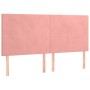 Cama box spring con colchón terciopelo rosa 200x200 cm de vidaXL, Camas y somieres - Ref: Foro24-3129116, Precio: 657,57 €, D...