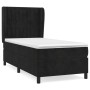 Box spring bed with black velvet mattress 100x200 cm by vidaXL, Beds and slatted bases - Ref: Foro24-3129317, Price: 373,56 €...