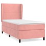 Box spring bed with pink velvet mattress 80x200 cm by vidaXL, Beds and slatted bases - Ref: Foro24-3129062, Price: 323,20 €, ...