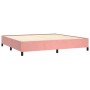 Cama box spring con colchón terciopelo rosa 200x200 cm de vidaXL, Camas y somieres - Ref: Foro24-3129356, Precio: 659,80 €, D...