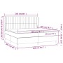 Cama box spring con colchón terciopelo rosa 200x200 cm de vidaXL, Camas y somieres - Ref: Foro24-3129356, Precio: 636,99 €, D...