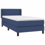 Box spring bed with blue fabric mattress 100x200 cm by vidaXL, Beds and slatted bases - Ref: Foro24-3129535, Price: 331,99 €,...