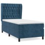 Cama box spring con colchón terciopelo azul oscuro 80x200 cm de vidaXL, Camas y somieres - Ref: Foro24-3129361, Precio: 338,9...