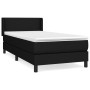 Cama box spring con colchón tela negro 90x200 cm de vidaXL, Camas y somieres - Ref: Foro24-3129523, Precio: 281,99 €, Descuen...