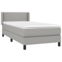 Cama box spring con colchón tela gris claro 80x200 cm de vidaXL, Camas y somieres - Ref: Foro24-3129585, Precio: 276,23 €, De...