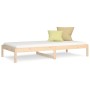 Solid pine wood sofa bed 90x200 cm by vidaXL, Beds and slatted bases - Ref: Foro24-832658, Price: 73,64 €, Discount: %