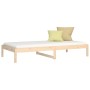 Sofá cama madera maciza de pino 90x200 cm de vidaXL, Camas y somieres - Ref: Foro24-832658, Precio: 73,64 €, Descuento: %