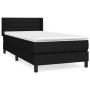 Box spring bed with black fabric mattress 90x200 cm by vidaXL, Beds and slatted bases - Ref: Foro24-3129763, Price: 283,68 €,...