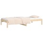 Solid pine wood sofa bed 90x190 cm by vidaXL, Beds and slatted bases - Ref: Foro24-832668, Price: 78,26 €, Discount: %